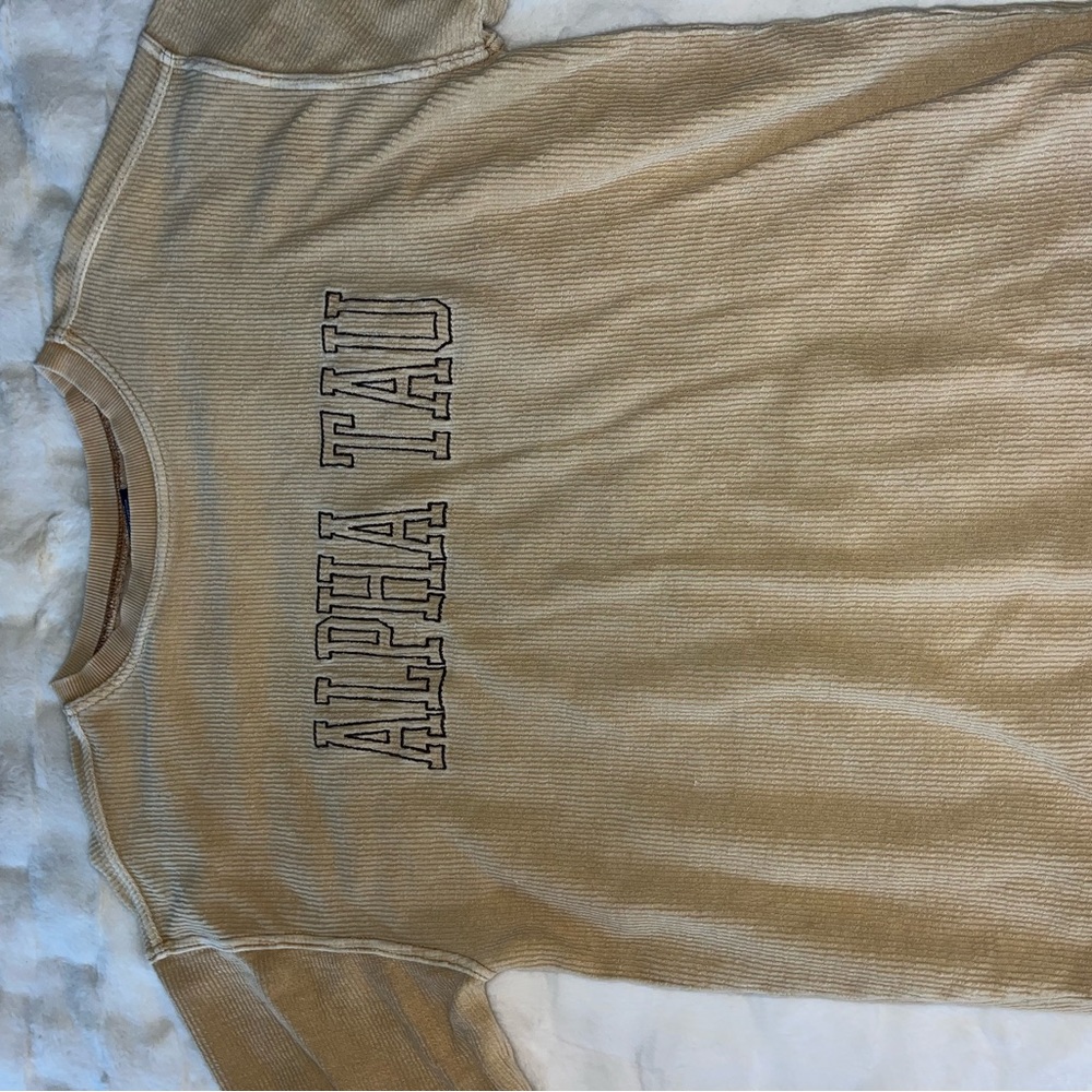 Burnt Orange Alpha Tau Sweatshirt Size Medium